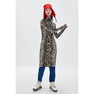 New Zara Animal Print Dress (Sz: S)